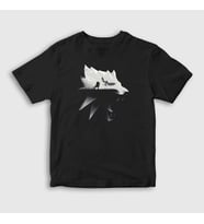 Presmono Unisex Çocuk Siyah Wolf Dizi Witcher T-Shirt 327959tt