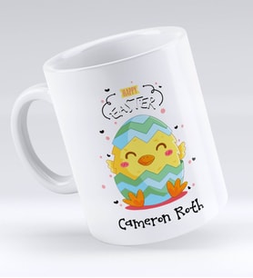 BK Gift Kişiye Özel Paskalya Bayramı Beyaz Kupa Bardak-4