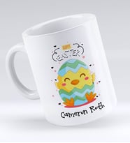 BK Gift Kişiye Özel Paskalya Bayramı Beyaz Kupa Bardak-4