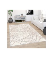 Rovigo Home Dijital Baskı Yıkanabilir Kaymaz Taban Salon Halısı RVG0401 (Bej)