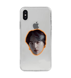 Iphone X / Xs Uyumlu BTS Suga Desenli Şeffaf Telefon Kılıfı