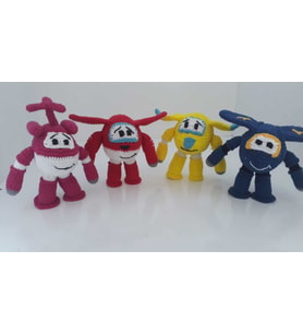 Harika Kanatlar Jet Takımı Amigurumi Organik Oyuncak