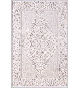 Eliana Home Baskılı, Yıkanabilir Kaymaz Taban Salon Halısı LNA1281 100x150 cm (Bej)
