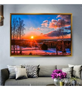 Altın Çerçeveli dekoratif tablo a365 (Gold)
