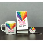 Moda Tasarımcı Üçlü Set (Kupa + Telefon Standı + Anahtarlık)
