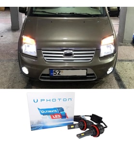 Ford Connect Led Xenon Sis Farı Ampulü H11 Ultimate 9500 Lumens Yeni Seri Beyaz 2002-2013
