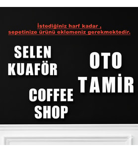 Kabartma Harfler Kişiye Özel (Beyaz)