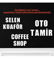 Kabartma Harfler Kişiye Özel (Beyaz)