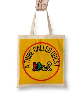 A Tribe Called Quest Logo Bez Çanta Uzun Saplı