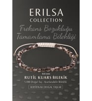 Sertifikalı Frekans Bozukluğu Tamamlama Ruhsal Denge Bilekliği -  Rutil Kuvars Taşı Kristali (Çok Renkli)