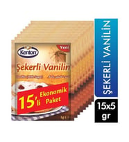 KENTON ŞEKER VANİLİN 15 Lİ (5 Adet)