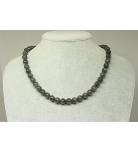 Labradorit Taşı Kolye 8mm (klipsli)