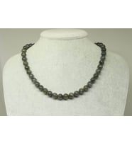 Labradorit Taşı Kolye 8mm (klipsli)