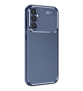 Samsung Galaxy A26 Kılıf Auto Focus Karbon Kapak - Lacivert