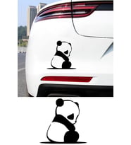 Üzgün Panda Araba Etiket Sticker 19Cm