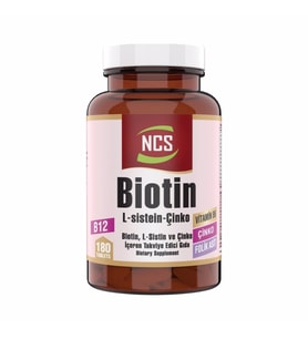 Ncs Biotin 2500 Mcg L Sistein Çinko 180 Tablet