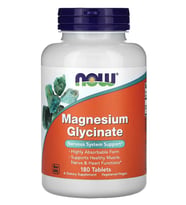 NOW FOOD Magnesium Glycinate Bisglycinate Form 180 Tablet.Usa 47.