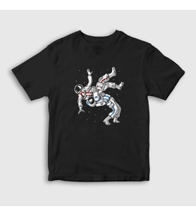 Presmono Unisex Çocuk Siyah Astronot Ufc Mma Hediye Güreşçi Güreş T-Shirt 495812tt