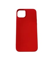 iPhone 14 Plus ile Uyumlu Cappy Silikon Kılıf Kırmızı