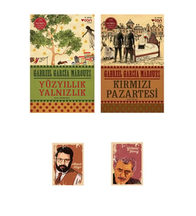 Gabriel Garcia Marquez Romanları - Yüzyıllık Yalnızlık - Kırmızı Pazartesi Defterli seti (Renksiz)