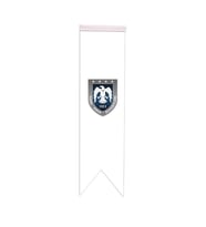 Masa Üstü Kırlangıç Hava Kuvvetleri Bayrağı - 8x30cm Çift Taraflı Saten Kumaş