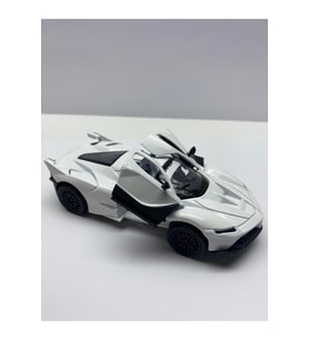 Hepsilazım Diecast Metal Model Araç Ferrari Sesli Işıklı Kapılar Açılır Çek Bırak Oyuncak Araba 11cm