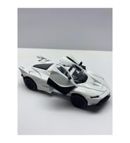 Hepsilazım Diecast Metal Model Araç Ferrari Sesli Işıklı Kapılar Açılır Çek Bırak Oyuncak Araba 11cm