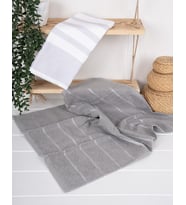 %100 Pamuk 2'Li 50x70 cm Mutfak Havlu & Havlu Seti Saphir (07)