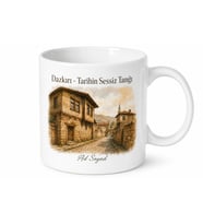 Dazkırı Tarihi Dokusu Afyon Hatırası Kupa Bardak Özel Tasarım Hediye