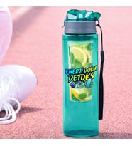 BK Gift Detoks Tasarımlı Süzgeç Hazneli Suluk 500 ml -6, BPA İçermeyen Detoks Matara