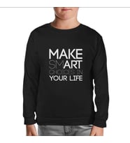 Yazı - Smart Siyah Çocuk Sweatshirt