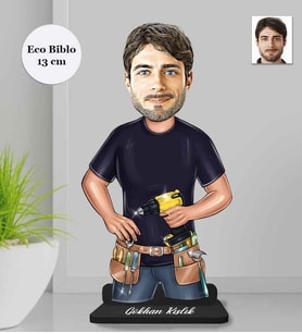 Kişiye Özel Tamirci Erkek Ahşap Eco Biblo -2