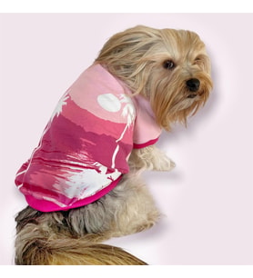 Nature Pink Oval Yaka Tişört Köpek Kıyafeti