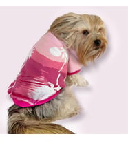 Nature Pink Oval Yaka Tişört Köpek Kıyafeti