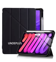 Apple iPad Pro 12.9 6.Nesil /5.Nesil 2021 2022 Kılıf Kalem Bölmeli Trifolding Ca (Siyah)
