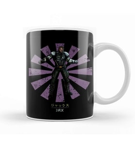 Jax Retro Japanese Mortal Kombat Kupa Bardak Porselen
