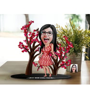 BK Gift Kişiye Özel Anneler Günü Karikatürlü 3D Ahşap Biblo, Anneler Günü Biblo, Ahşap Biblo, Anneye Hediye, Ev Dekoru-2