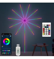 Fireworks Etkili Dağılan Dekoratif Led Işık Pilli Lüks Yılbaşı ve Parti Aydınlatması (Karton Kutulu)