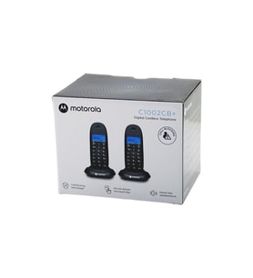2PCS SİYAH DİJİTAL KABLOSUZ - TELSİZ TELEFON ARAYAN NO GÖRME 50 HAFIZA C-1002CB (5680)