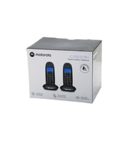 2PCS SİYAH DİJİTAL KABLOSUZ - TELSİZ TELEFON ARAYAN NO GÖRME 50 HAFIZA C-1002CB (5680)