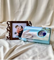 Kişiye Özel Gümüş Canım Annem Çeçeve Ve İnci Kolye Anneye Hediye Seti