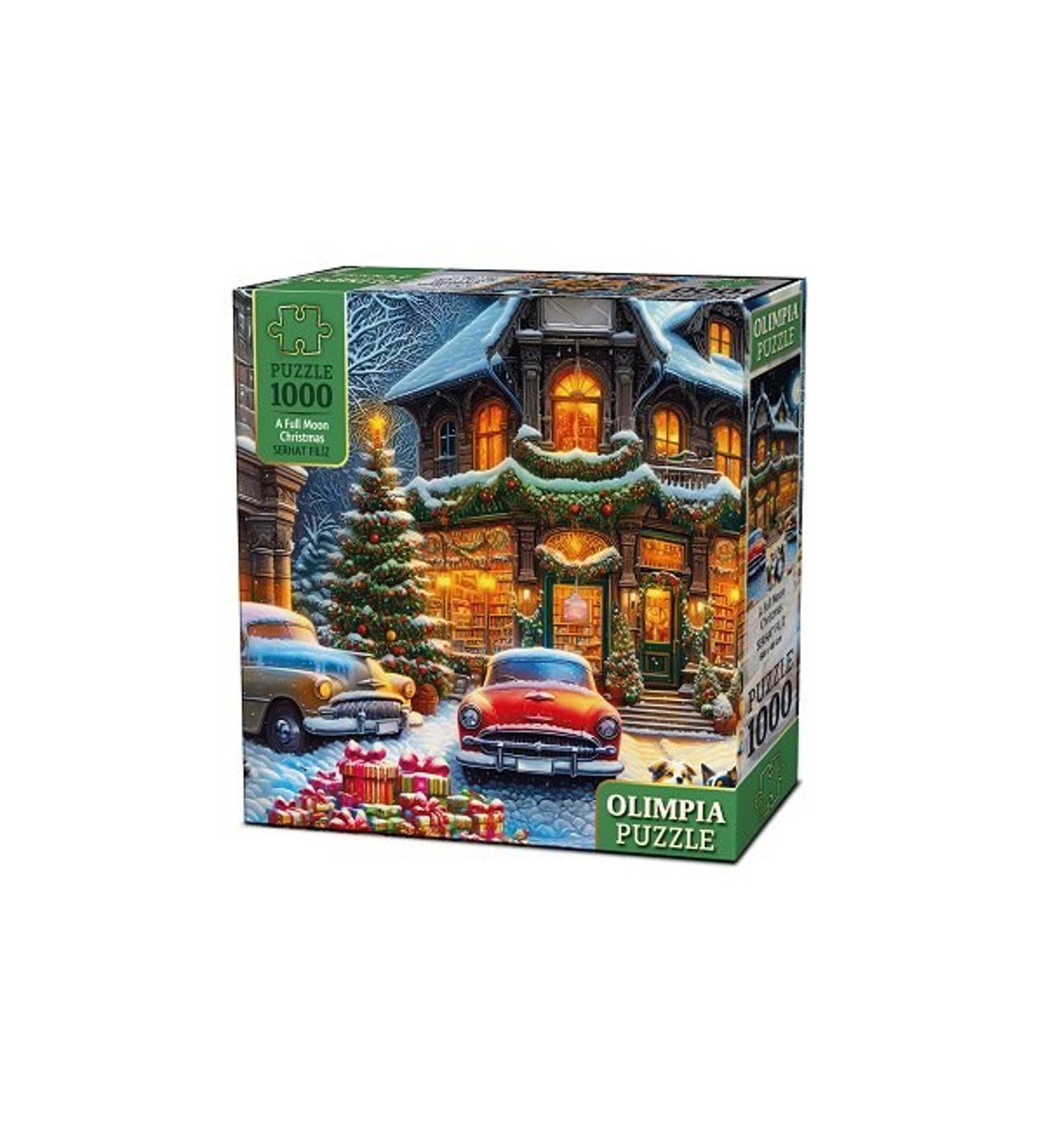 【新品】一点限り！最終セールOLIVERGAキャンバスアートLuxurySoup Olimpia Puzzle 1000 Parça A Full Moon Xmas
