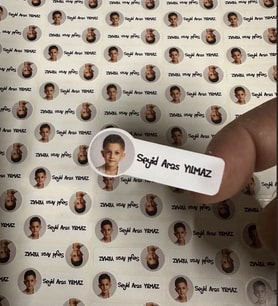 Resimli Okul Etiketi, Kalem Defter Etiketi, Resimli - 222 Adet Folyo Etiket