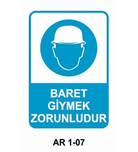 İŞ GÜVENLİĞİ UYARI LEVHASI 1 ADET PVC 21 X 29CM