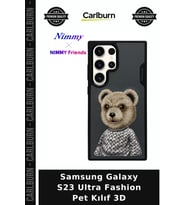 Samsung Galaxy S23 Ultra Fashion Pet Kılıf 3D Koruyucu Mobil Cep Telefonu