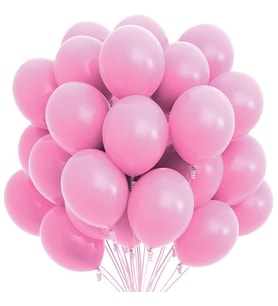 Pembe Renkli Pastel Balon Doğum Günü Helyumlu 20 adet