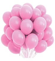 Pembe Renkli Pastel Balon Doğum Günü Helyumlu 20 adet