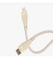 K692 Safe 1200mm USB-A → Lightning Data Ve Şarj Kablosu (Krem)