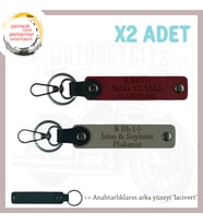 Hız Tutkunlarına, İsim Plaka ve B Rh (-) Kan Grubu x2 Anahtarlık Seti Armağanı, Kül Gri-Bordo-Laci