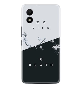 TCL 303 Kılıf Resimli Desenli Baskılı Silikon Life and Death 1339